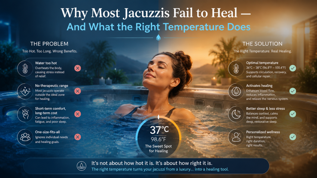 Why Most Jacuzzis Fail to Heal — And What the Right Temperature Does